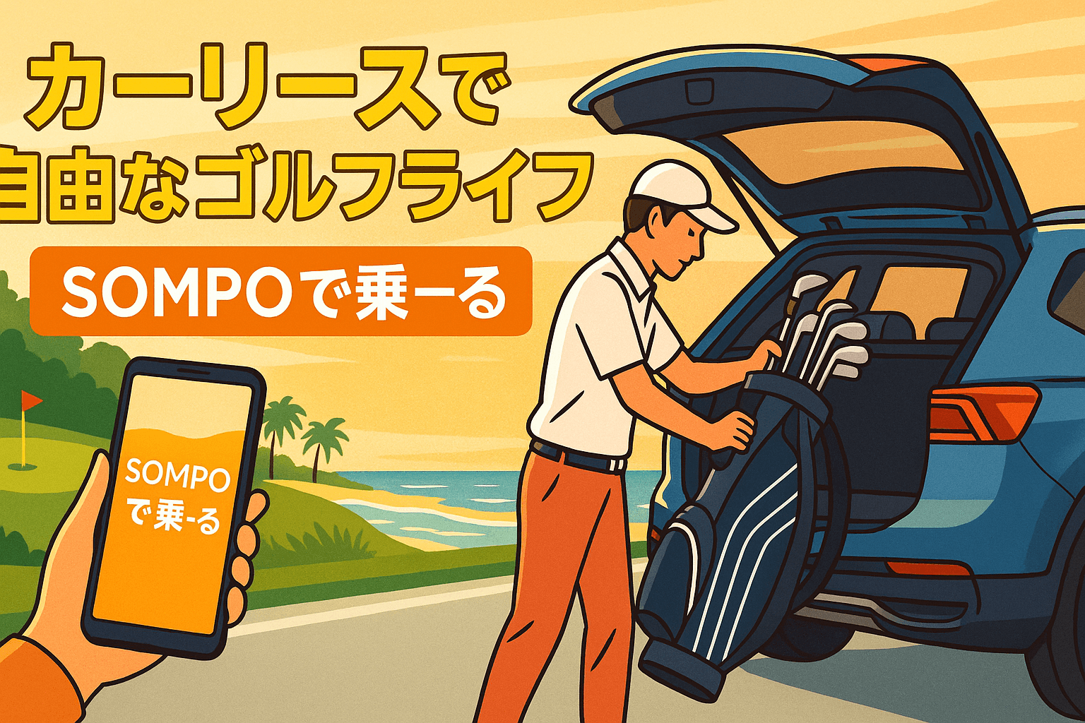 カーリースでゴルフへいこう